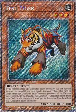 Test Tiger (V.1) RA03-EN189 Platinum Secret Rare Englisch