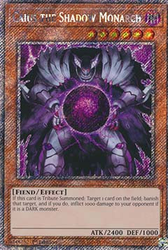 Caius the Shadow Monarch (V.1) RA03-EN194 Platinum Secret Rare Englisch