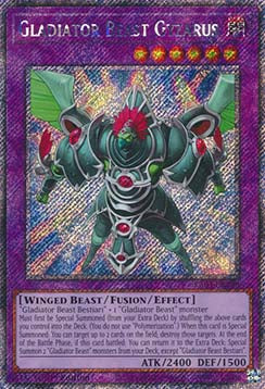 Gladiator Beast Gyzarus (V.1) RA03-EN198 Platinum Secret Rare Englisch