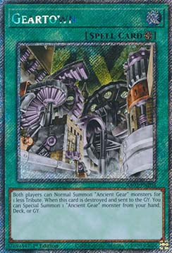 Geartown (V.1) RA03-EN203 Platinum Secret Rare Englisch