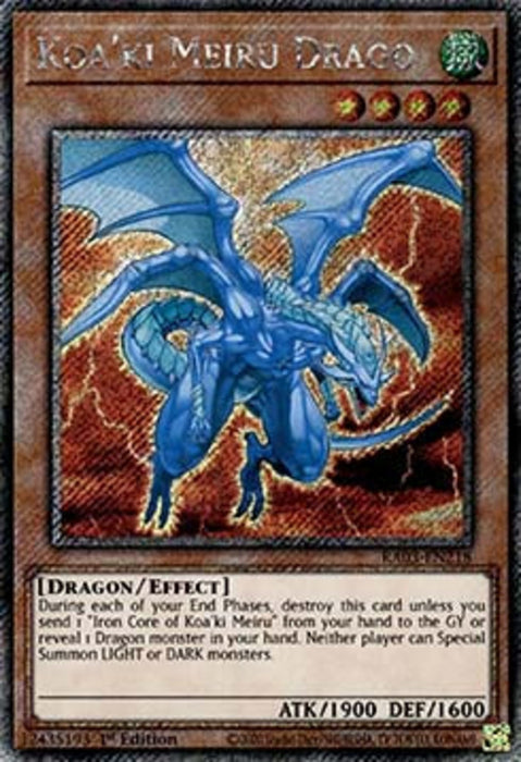 Koa'ki Meiru Drago (V.1) RA03-EN218 Platinum Secret Rare Englisch
