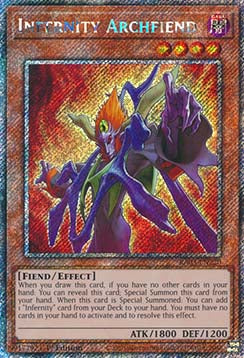 Infernity Archfiend (V.1) RA03-EN220 Platinum Secret Rare Englisch