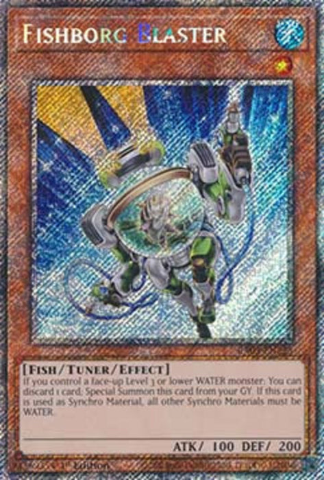 Fishborg Blaster (V.1) RA03-EN225 Platinum Secret Rare Englisch