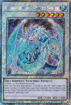 Brionac, Dragon of the Ice Barrier (V.1) RA03-EN227 Platinum Secret Rare Englisch