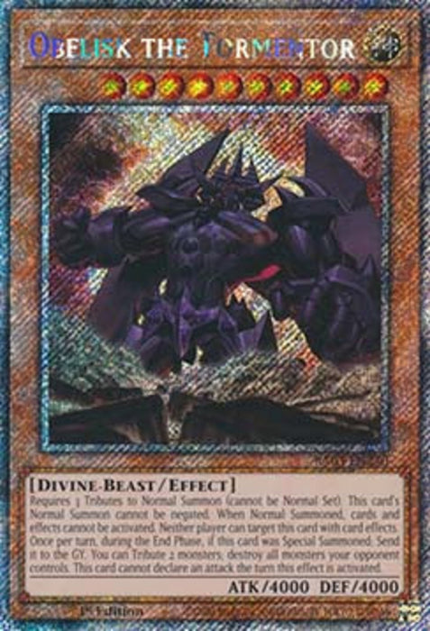 Obelisk the Tormentor (V.1) RA03-EN230 Platinum Secret Rare Englisch