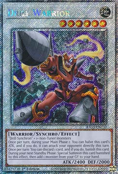 Drill Warrior (V.1) RA03-EN232 Platinum Secret Rare Englisch