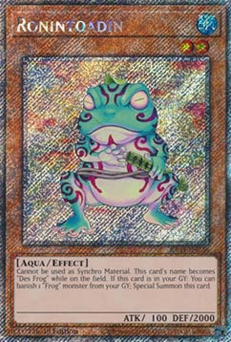 Ronintoadin (V.1) RA03-EN236 Platinum Secret Rare Englisch