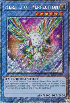 Herald of Perfection (V.1) RA03-EN237 Platinum Secret Rare Englisch