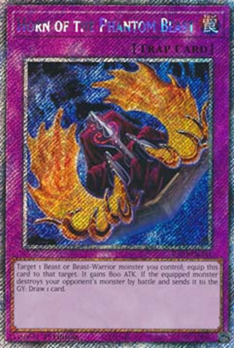 Horn of the Phantom Beast (V.1) RA03-EN241 Platinum Secret Rare Englisch