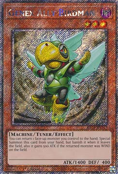 Genex Ally Birdman (V.1) RA03-EN247 Platinum Secret Rare Englisch