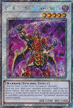 Legendary Six Samurai - Shi En (V.1) RA03-EN250 Platinum Secret Rare Englisch