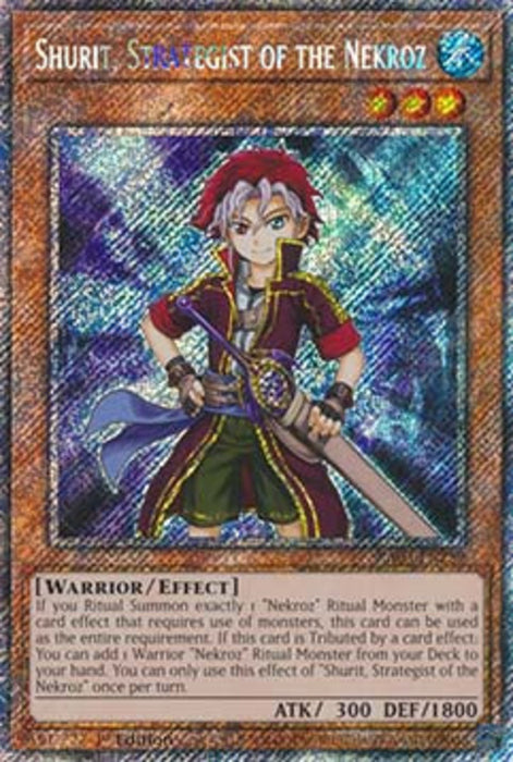 Shurit, Strategist of the Nekroz (V.1) RA03-EN259 Platinum Secret Rare Englisch
