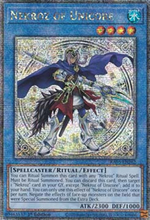 Nekroz of Unicore (V.1) RA03-EN262 Platinum Secret Rare Englisch