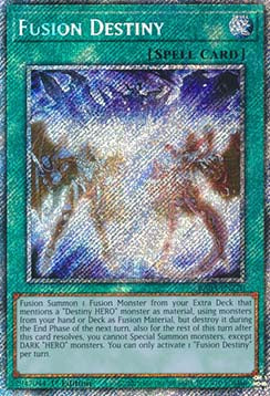 Fusion Destiny (V.1) RA03-EN270 Platinum Secret Rare Englisch