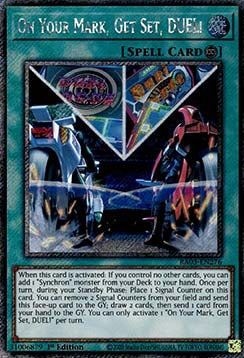 On Your Mark, Get Set, DUEL! (V.1) RA03-EN276 Platinum Secret Rare Englisch