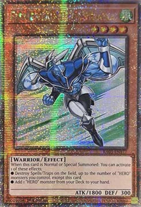 Elemental HERO Stratos (V.2) RA03-EN177 Quarter Century Secret Rare Englisch