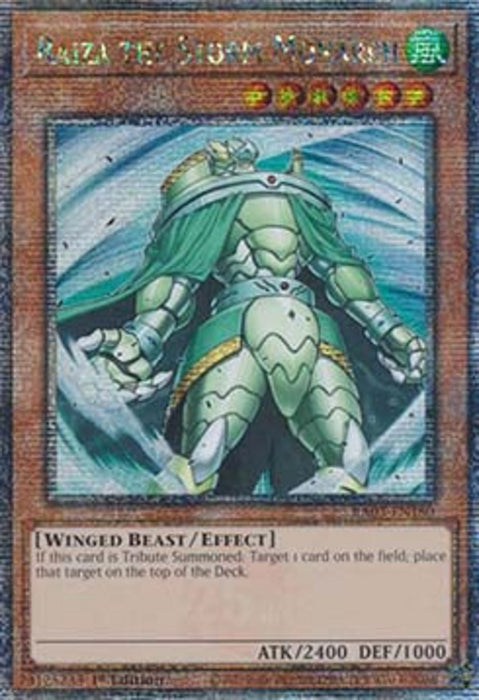 Raiza the Storm Monarch (V.2) RA03-EN180 Quarter Century Secret Rare Englisch