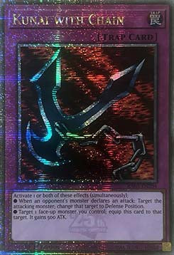 Kunai with Chain (V.2) RA03-EN204 Quarter Century Secret Rare Englisch