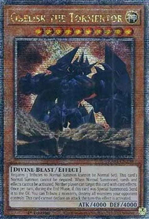 Obelisk the Tormentor (V.2) RA03-EN230 Quarter Century Secret Rare Englisch