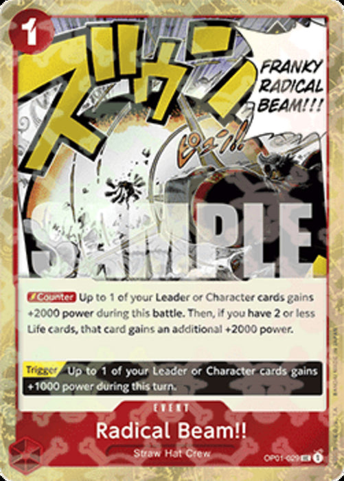 Radical Beam!! (OP01-029) (V.1) PRB01 Uncommon Englisch