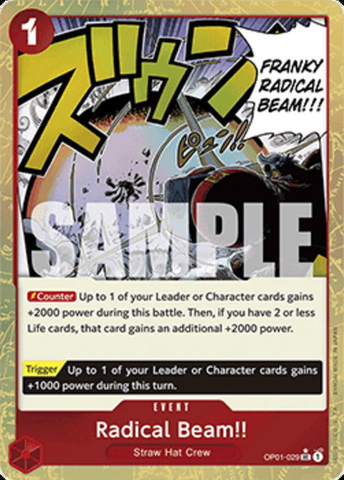 Radical Beam!! (OP01-029) (V.3) PRB01 Uncommon Englisch