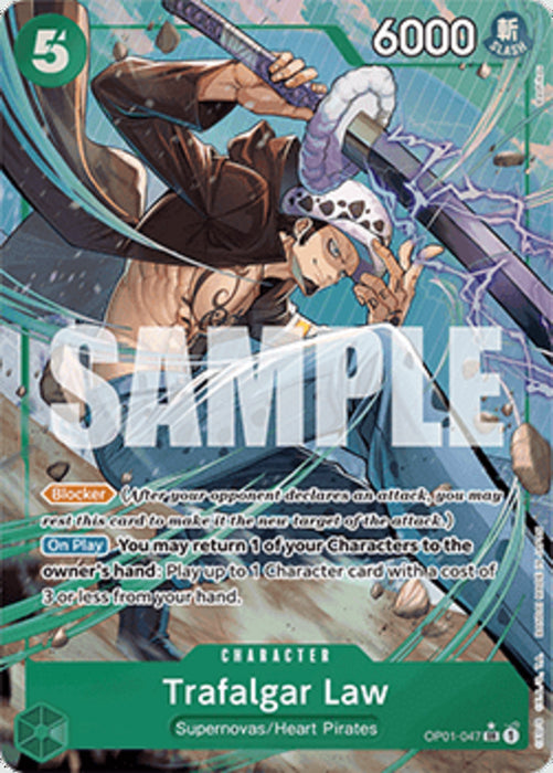 Trafalgar Law (OP01-047) (V.2) PRB01 Alternate Art Englisch