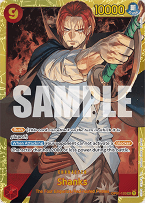 Shanks (OP01-120) (V.1) PRB01 Secret Rare Englisch