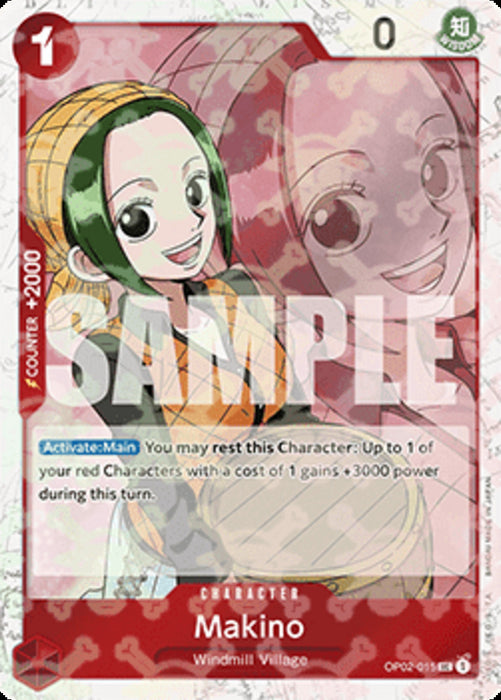 Makino (OP02-015) (V.2) PRB01 Uncommon Englisch
