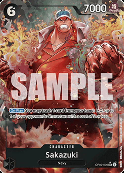 Sakazuki (OP02-099) (V.2) PRB01 Alternate Art Englisch