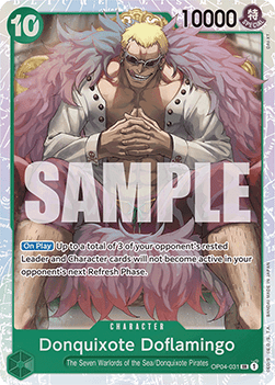 Donquixote Doflamingo (OP04-031) (V.1) PRB01 Super Rare Englisch