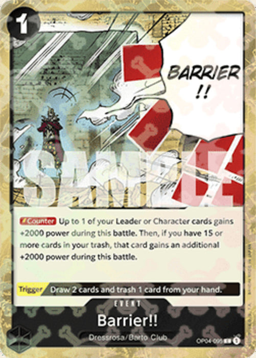 Barrier!! (OP04-095) (V.2) PRB01 Common Englisch