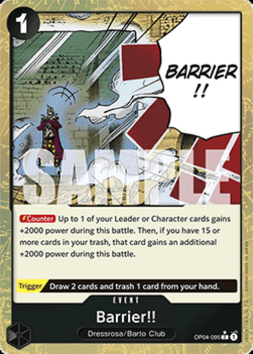Barrier!! (OP04-095) (V.3) PRB01 Common Englisch