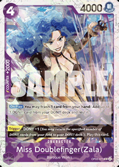 Miss Doublefinger(Zala) (OP05-073) (V.2) PRB01 Uncommon Englisch