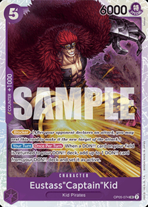 Eustass"Captain"Kid (OP05-074) (V.1) PRB01 Super Rare Englisch