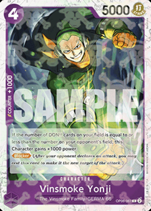 Vinsmoke Yonji (OP06-067) (V.2) PRB01 Rare Englisch