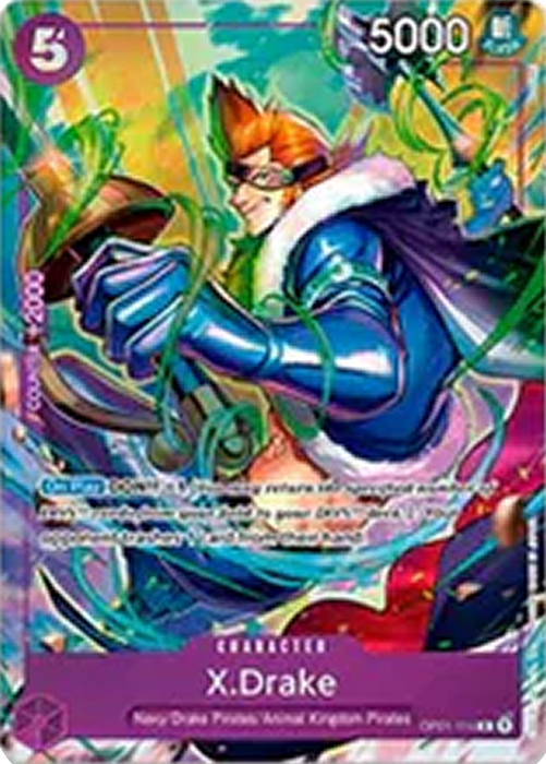 X.Drake (OP01-114) UP Rare Englisch