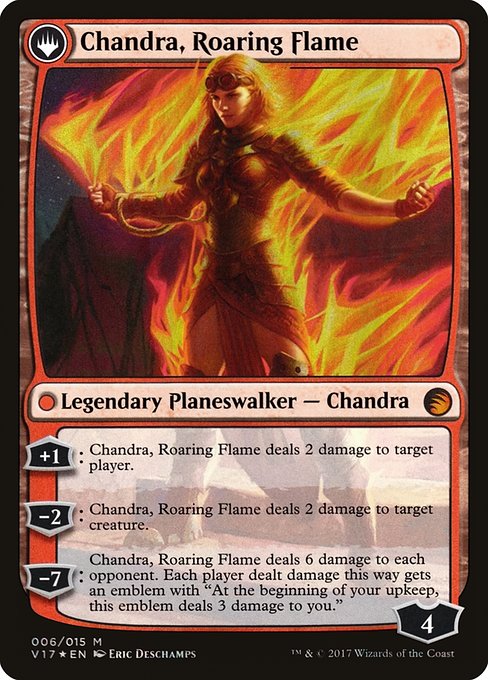 Chandra, Fire of Kaladesh // Chandra, Roaring Flame - Back Face