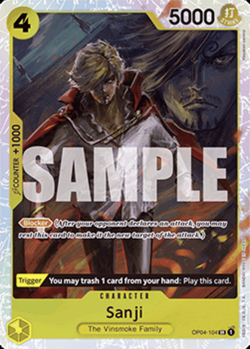 Sanji (OP04-104) (V.1) PRB01 Super Rare Englisch