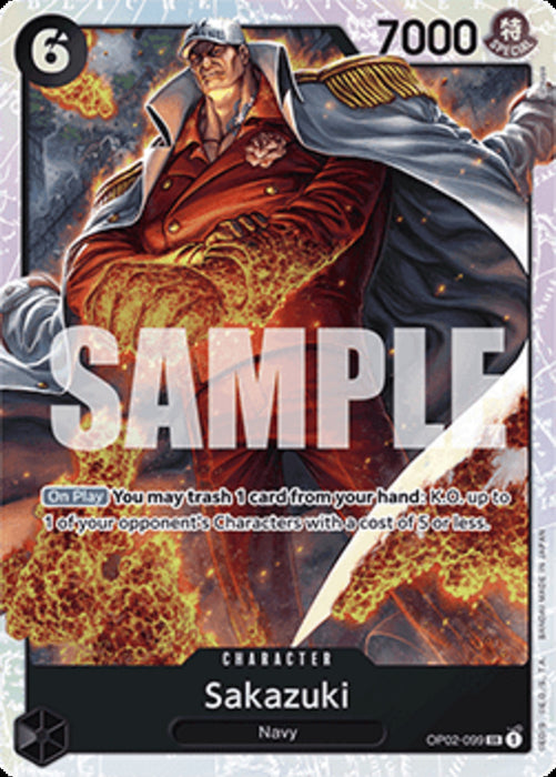 Sakazuki (OP02-099) (V.1) PRB01 Super Rare Englisch