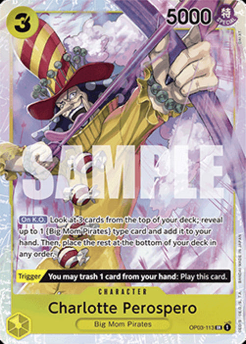 Charlotte Perospero (OP03-113) (V.1) PRB01 Super Rare Englisch