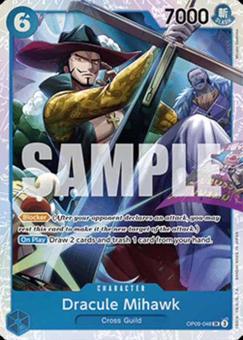 Dracule Mihawk (OP09-048) (V.1) OP09 Super Rare Englisch