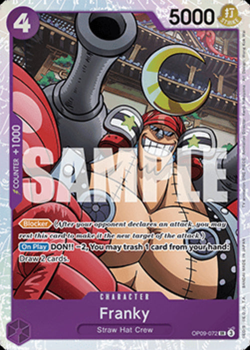 Franky (OP09-072) (V.1) OP09 Super Rare Englisch
