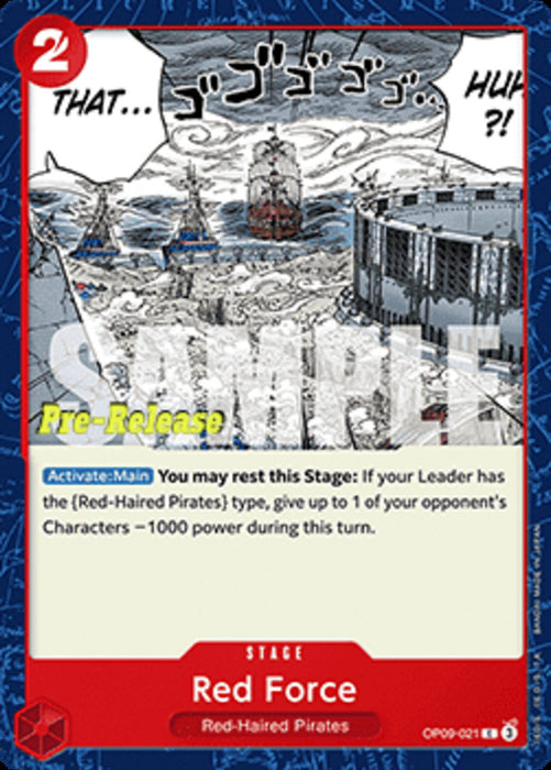 Red Force (OP09-021) OP09P Common Englisch