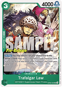 Trafalgar Law (OP09-030) OP09P Uncommon Englisch