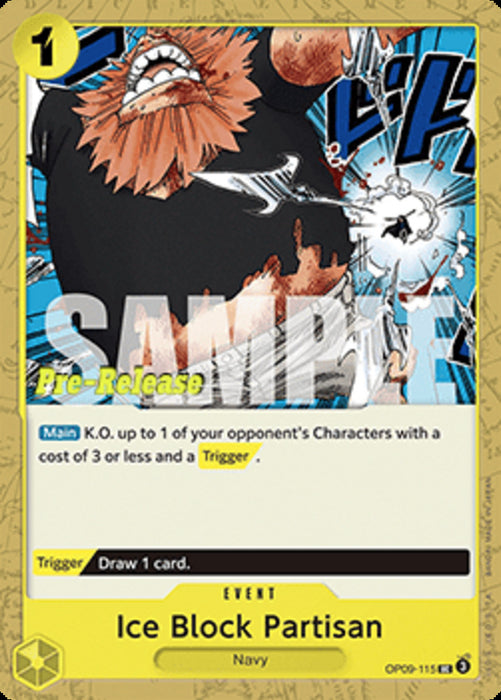 Ice Block Partisan (OP09-115) OP09P Uncommon Englisch