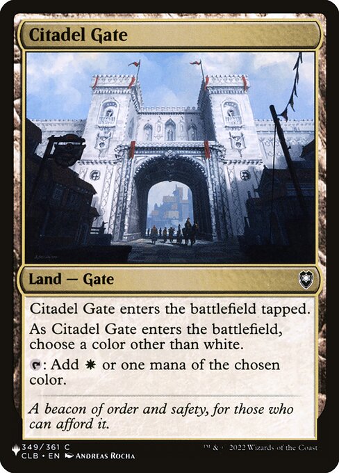 Citadel Gate SLD20WTW- Common Englisch