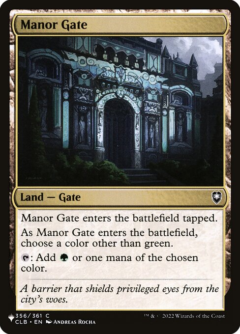 Manor Gate SLD20WTW- Common Englisch