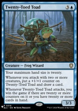 Twenty-Toed Toad SLD20WTW- Rare Englisch