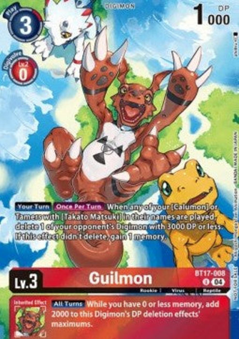 Guilmon (BT17-008) EX-08 Alternative Art Englisch