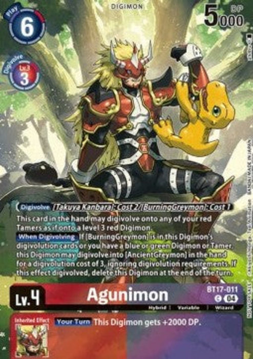 Agunimon (BT17-011) EX-08 Alternative Art Englisch